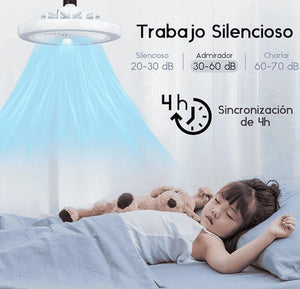 💡🌬️ FOCO LED 3 EN 1 CON VENTILADOR 360° - 60 WATTS ❄️✨ ¡OFERTÓN IMPERDIBLE!